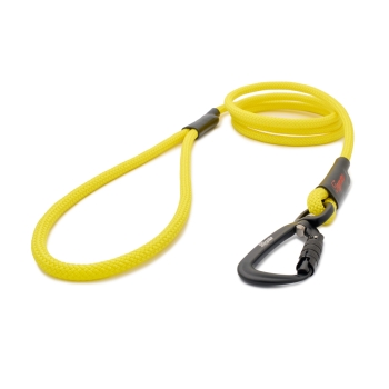 klassische Hundeleine TWIST - M - 115cm - gelb